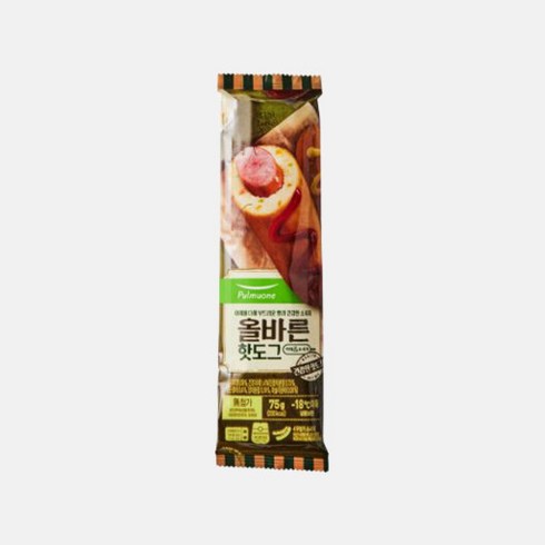 풀무원 올바른 핫도그, 75g, 20개