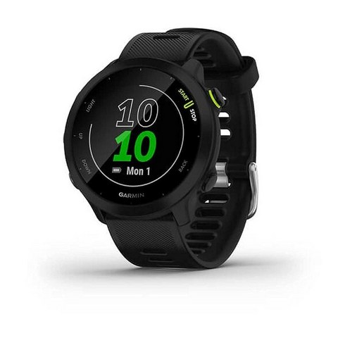 [해외정품] Garmin 포러너 55 GPS 러닝 워치 블랙 일일 권장 운동이 포함 최대 2주의 배터리 수명 가민, [미국직배송] 블랙, 시계