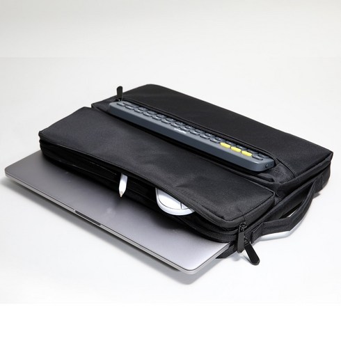 리먼트 노트북 파우치 가방 맥북 에어 13인치 14인치 M1 M2 16인치 LG 그램 17인치, 블랙