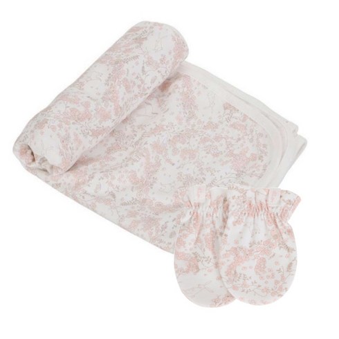 에뜨와 (신상) 블라썸속싸보 손싸개 2종세트 (IVORY) 무형광 출산준비 선물 속싸개 07P084487, free(85*85cm), 없음