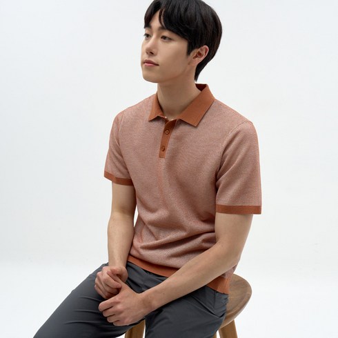 2023년 가성비 최고 폴로반팔니트 - 화보상품 [지센남성] 폴로 카라 반팔 니트 LIFELOG ZISHEN 니트 2컬러