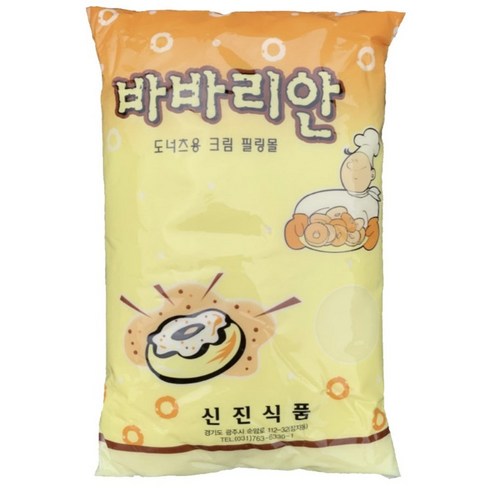 바바리안 크림 3kg 슈크림 잉어빵 붕어빵 커스터드 크림, 2개