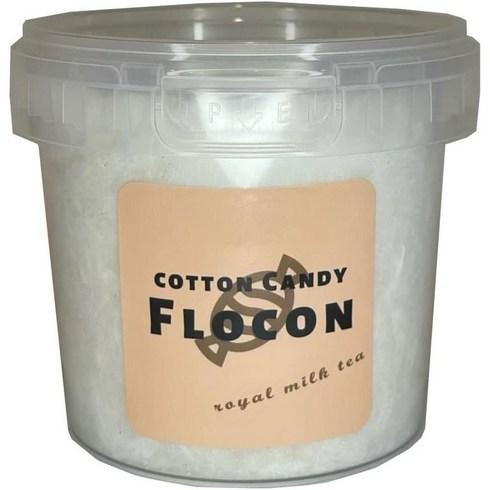 COTTON CANDY FLOCON 일본직구 솜사탕 (로얄 밀크티 0.9온스(25g), 사이즈, 1개