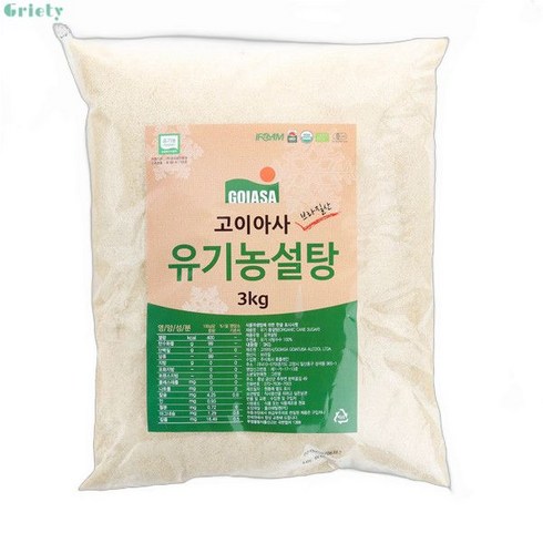 고이아사설탕 - 고이아사유기농설탕 3kg 11203689, 2개