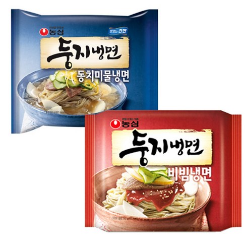 둥지냉면 - 농심 둥지냉면 비빔냉면8봉+동치미8봉(총16개), 16개