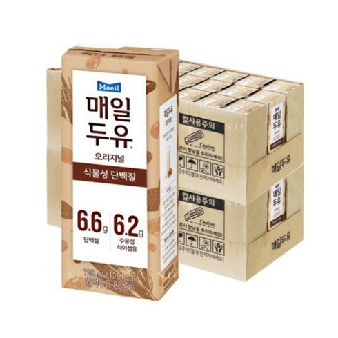 매일두유 - 매일유업 매일두유 식이섬유, 190ml, 48개