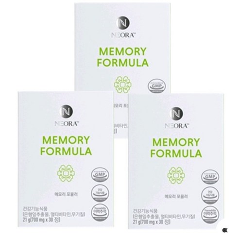 니오비전 - 니오라 메모리포뮬러 뇌영양제 3박스 (700mg x 30정)<사은품>프리미엄칫솔증정, 30정, 3개’/></a></p>
<p class=