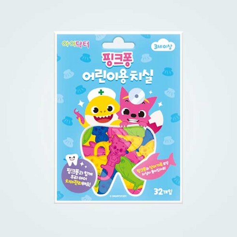 뽀로로치실 - 핑크퐁 어린이용 치실 32개입 핑크퐁치실, 8개