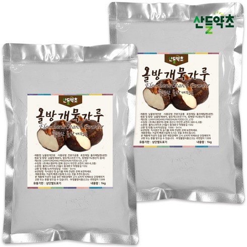 올방개묵가루 - 올방개묵가루 올방개전분 묵재료, 1kg, 2개