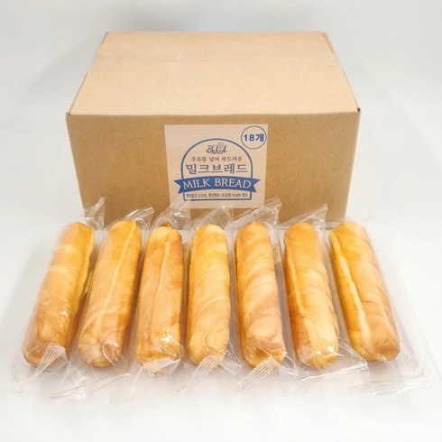 노브랜드 빵 - 밀크 브레드 우유빵 320g, 32g, 18개