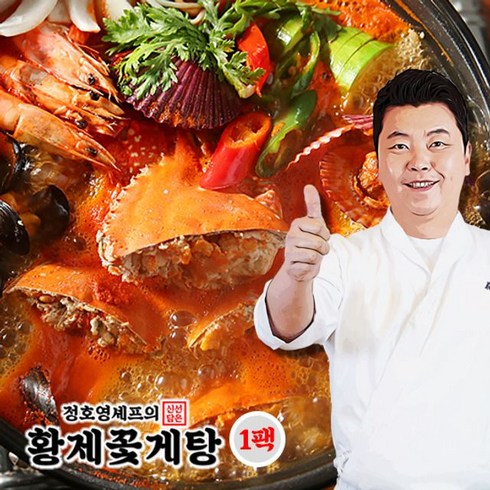 정호영 정호영셰프 황제꽃게탕 1kgX1팩+소스 80g (4인분), 단일옵션