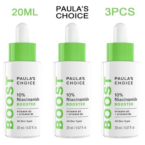 Paulas Choice 스킨 케어 나이아신아마이드 부스터 10% 20% 비타민 B3 B5 모든 리페어 타입용 20ml 3세트, 2.3pcs Niacinamide 10