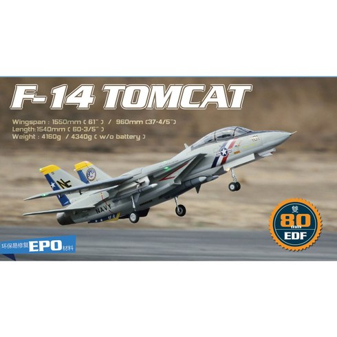 2024년 가성비 최고 RC비행기 만들기 - RC 비행기 freewing f-14 tomcat twin 80mm edf jet -, KIT+S 조립필요 상태 (미사일포함)