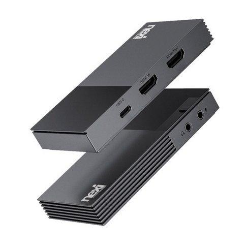 넥시 NX1236 Type-C to 4K HDMI2.0 캡처보드/NX-V114/C타입 Gen1 5Gbps 속도/4K 60Hz 입출력 해상도/1080P 60Hz 녹화 해상도/3.5m