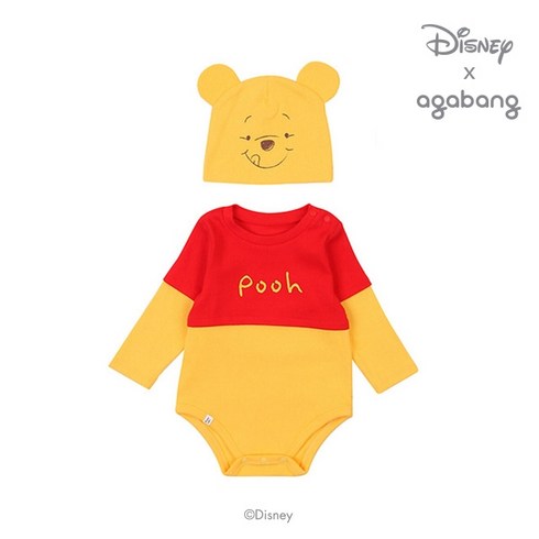 [아가방x디즈니] 푸우바디수트 (YELLOW) 01P01751787 아기옷