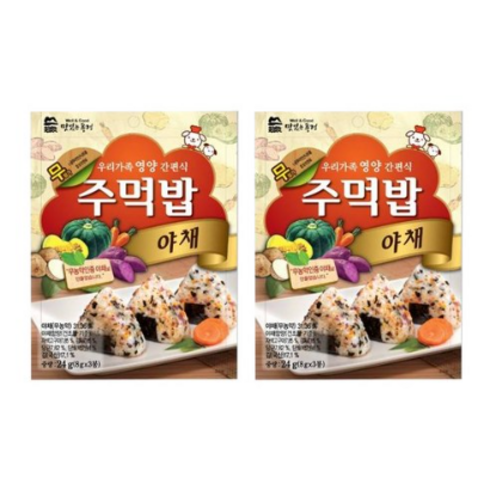 맛있는풍경 주먹밥 야채, 24g, 4개
