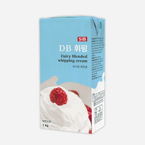 db휘핑크림 - 선인 DB 휘핑크림 1L, 1개, 1kg