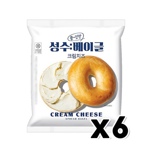 성수베이글 크림치즈 디저트간식 150g x 6개