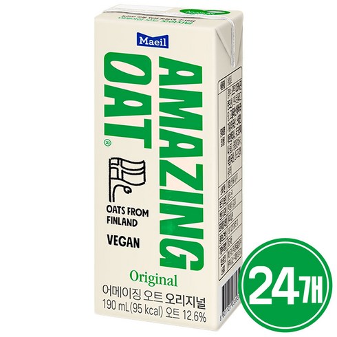 매일유업 어메이징 오트 오리지널 귀리음료 24개 190ml