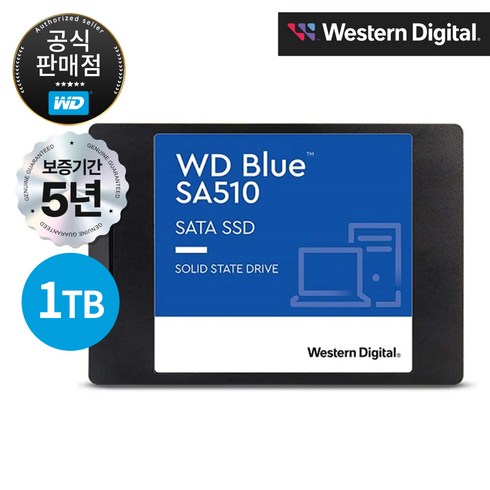 WD Blue SA510 SATA SSD, 1TB, WDS100T3B0A