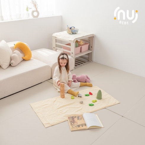 이누이베베 톰톰 뮤트 폴더매트 층간소음 놀이방 거실 매트 항균, 1400x2000