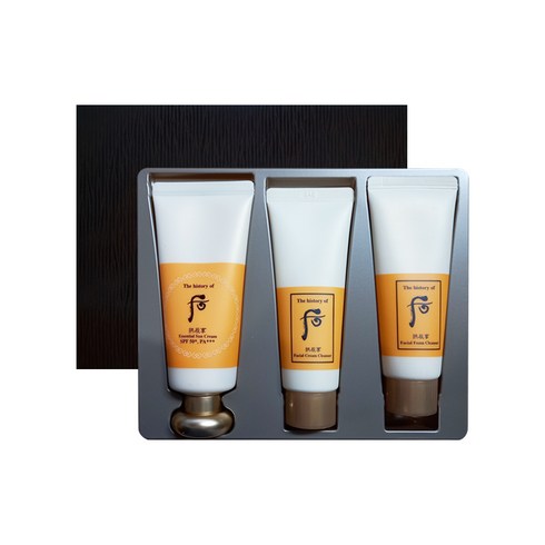 더히스토리오브후 공진향 진해윤 선크림 SPF50+ PA+++ 60ml + 폼 클렌져 40ml + 크림 클렌져 40ml, 1세트