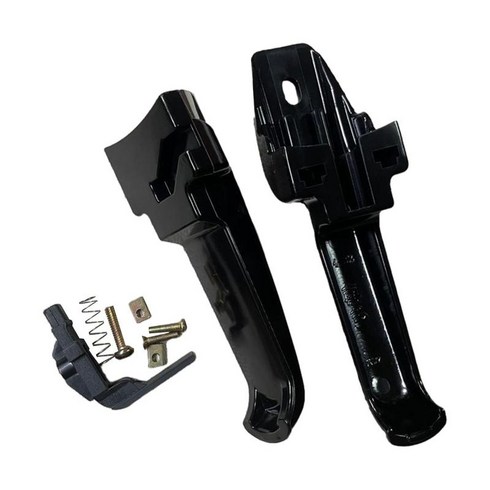 압력솥 손잡이 플랜징 팬용 긴 손잡이 그립 프라이팬 소스팬, 188mmx55mm, 검은색, PP