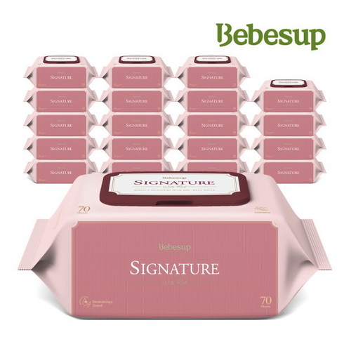 베베숲 NEW 시그니처 위드 레드 70매 캡 20팩, 70개, 20개