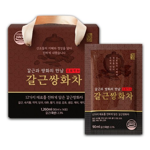 한보감 갈근쌍화차 쌍화차 진액, 1박스, 90ml, 14개입