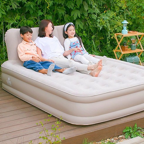 홈쇼핑 에어매트 - [TV홈쇼핑정품 찜케어] 영국 고스 원터치 에어배드 피크닉 차박 캠핑 에어매트 자충매트