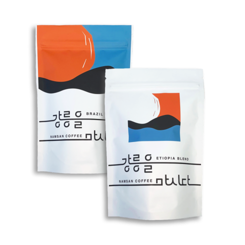 강릉 남산 커피 에티오피아 블렌드 원두 200g 홀빈(분쇄안함) 하이홈테크, 에티오피아 200g + 에티오피아 200g, 2개