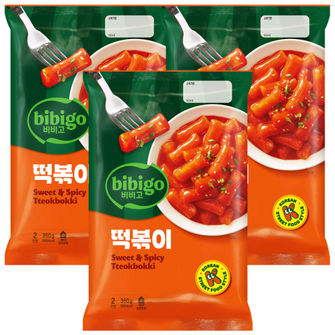 코스트코 떡볶이 - 코스트코 비비고 오리지널 떡볶이 + 더메이런손소독제, 360g, 3개