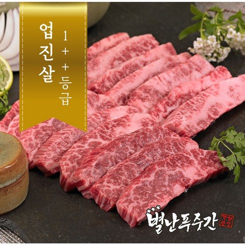 업진살 - [농협안심한우] 투뿔(1++) 한우 업진살 500g | 구이용, 1개