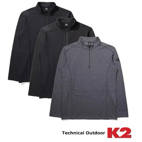 2023년 가성비 최고 k2티셔츠 - K2(케이투) 남성 BOOST_겨울 그리드 집업 티셔츠 KMW22295 T1