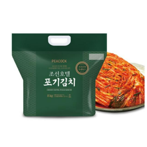 2023년 가성비 최고 PEACOCK 조선호텔 포기김치 8kg - [피코크] 조선호텔 포기김치 8kg, 1개