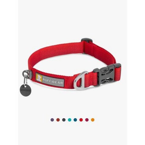 RUFFWEAR 프런트 레인지 목줄(Front Range™ Collar 목줄 2022SS) Front Range, 히비스커스 핑크, S, Hibiscus Pink 히비스커스 핑크/S, 1개