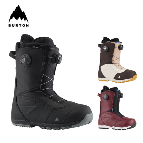 버튼 BURTON 룰러 보아 와이드 스노우 보드 부츠 남성 23-24 모델 겨울 스포츠 신발, 브라운 샌드