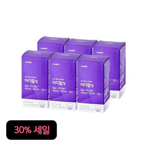 엔웰스 (30% 세일)마디칼 정 6박스/12개월, 6개, 단일옵션