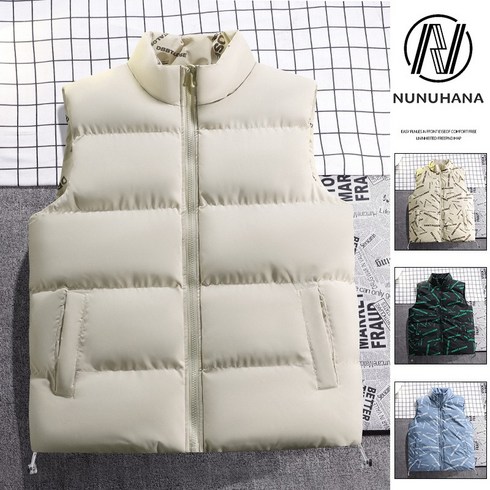 2023년 가성비 최고 양면패딩 - NUNUHANA남자 양면 패딩 베스트 점퍼#529