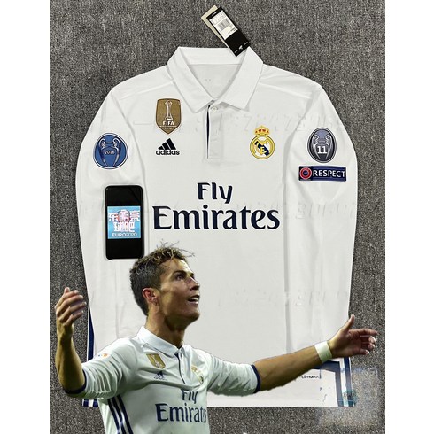 레알마드리드 2016-17 홈 레트로 유니폼 반팔 긴팔 호날두