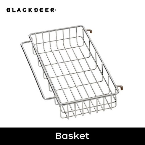캠핑 조리대 BLACKDEER 캠핑 접이식 알루미늄 합금 IGT 테이블 다기능 휴대용 바베큐 그릴 우드 야외 피크, [02] basket