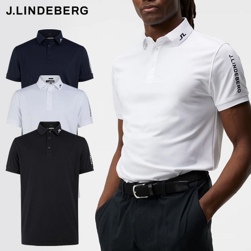 2023년 가성비 최고 남성골프웨어 - [J.LINDEBERG] 남성 반팔 티셔츠 / 제이린드버그 골프웨어 투어테크 레귤러핏 골프 폴로