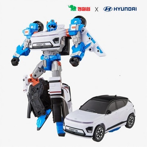 또봇 - [영실업 x Hyundai] Tobot 또봇W 현대차 코나EV 변신로봇_화이트, 단품, 1개