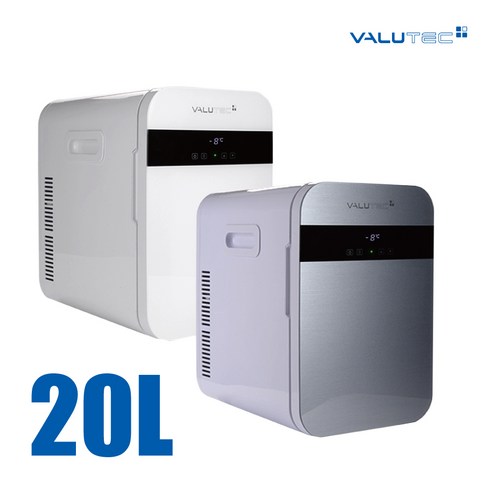 벨류텍 화장품 차량용 겸용 냉온장고 20리터 VR-020, VR-020(WHITE)