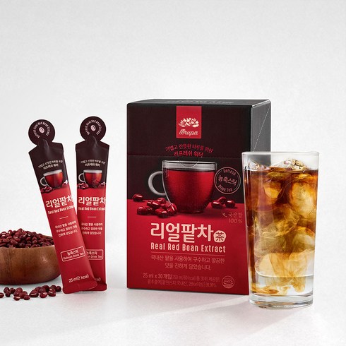 테무 - 테루파 리얼 팥차 25ml 액상 카페인없는 커피대용차 건강차 임산부 좋은차, 30개입, 1박스