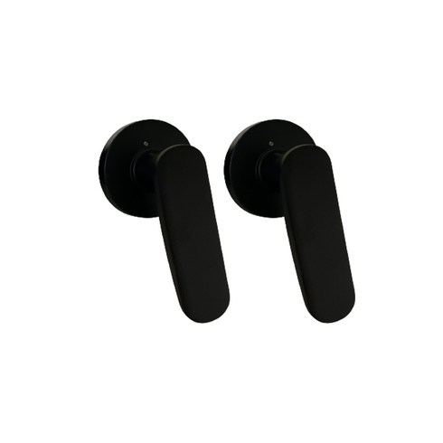 엔젤금속 방문손잡이 블랙 stl-811D, 1개