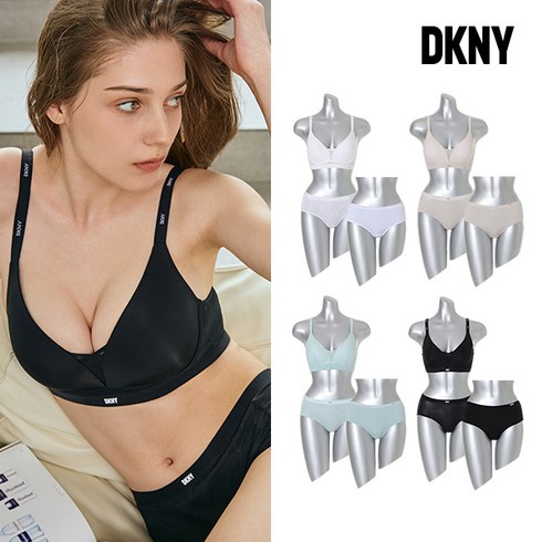 DKNY DKNY 시그니처 여성 브라팬티2종+세컨팬티1종 택일