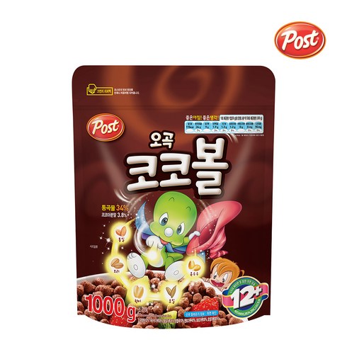 포스트 오곡 코코볼 시리얼, 1kg, 2개