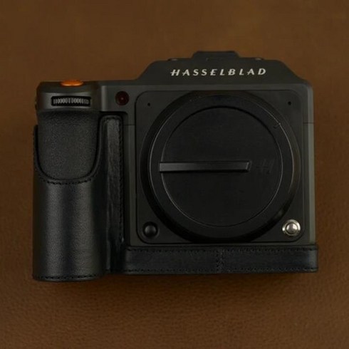 핫셀블라드 - 카메라 가방 Hasselblad X2D 카메라용 정품 가죽 소가죽 가방 바디 하프 케이스 가방, 01 Black, 1개