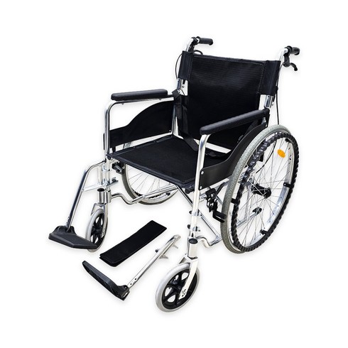휠체어발판분리 - A1-1 휠체어 초경량 발판분리 접이식 수동 경량 가정용 병원 휴대용 수납편리 대여 아님, 1개